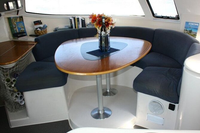 2-Catamaran tour from Cannigione to the Maddalena Archipelago - What the small boat setup feels like