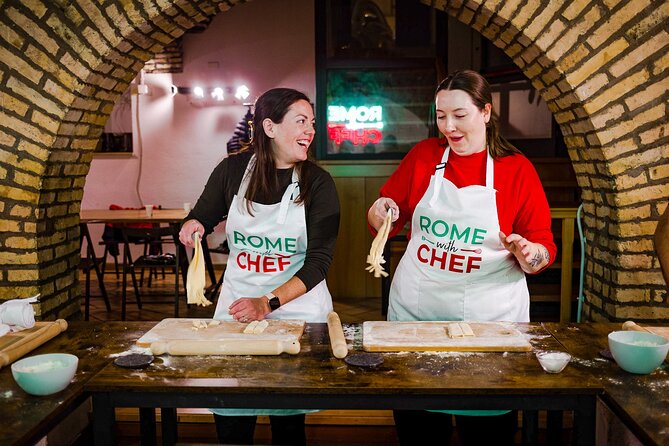 2-in-1 Pasta and Tiramisu Cooking Masterclass in Rome - Making fettuccine by hand