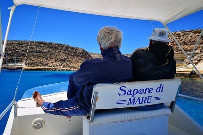 7 hours Boat trip to Lampedusa lunch, SUP and Snorkeling - The celebrated beach and marine reserve limits