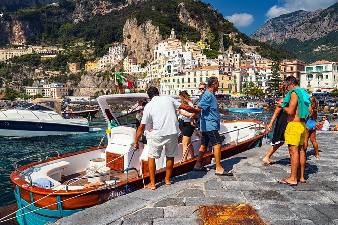 Amalfi Coast Boat Tour from Sorrento with Positano Visit - Amalfi: about 90 minutes to two hours ashore