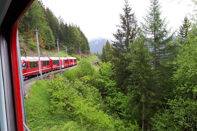 Bernina Red Train, Swiss Alps & St Moritz From Milan - The descent to Tirano and the long return
