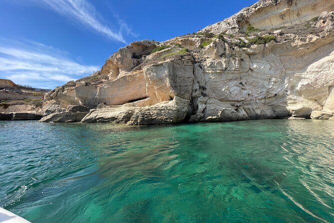 Boat Tour at Devil's Saddle: 4 Swim Stops, Snorkeling & Prosecco - Calamosca Beach brings shore views and clear water
