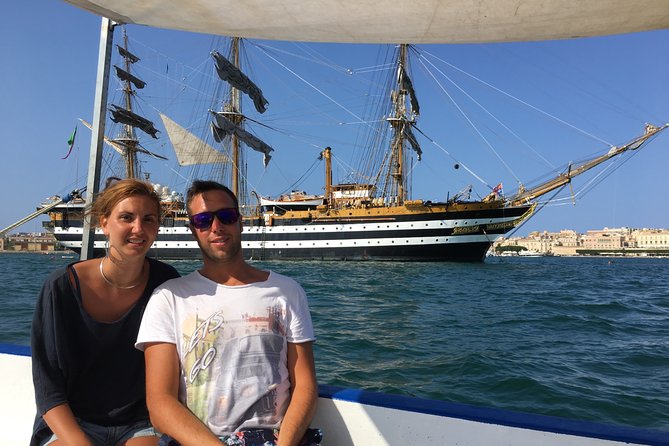 Boat tour of Ortigia Island and sea caves - The swim stop: refreshing, but not for everyone
