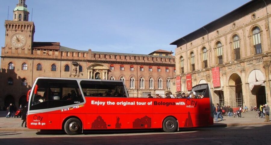 Bologna: Open Bus City Tour and Local Food Tasting - How hop-on, hop-off works here