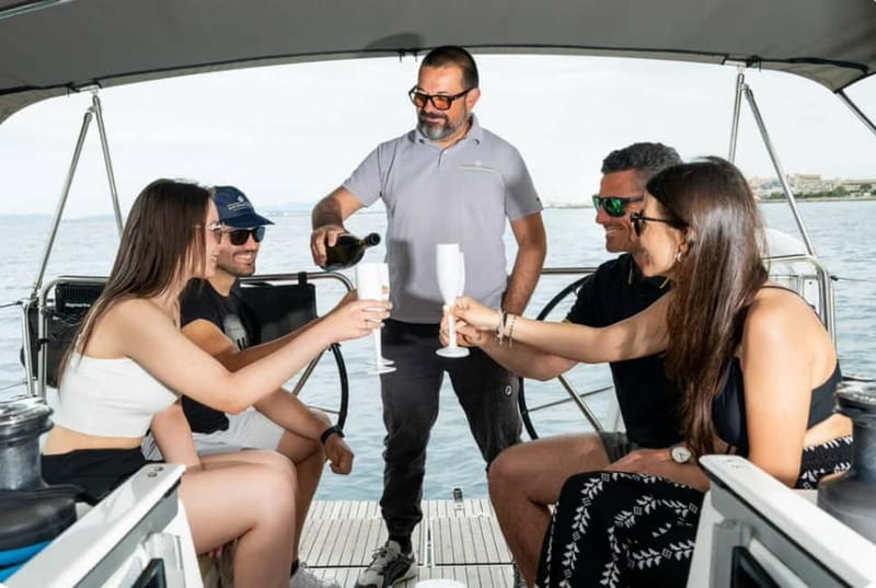Cagliari: Sailing Tour with 4 Stops, Snorkeling and Prosecco - Cala Mosca brings the first swim