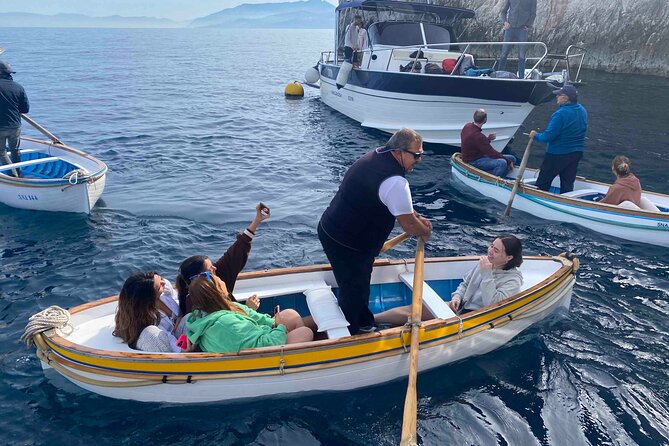 Capri Boat Tour with Optional Blue Grotto Visit from Sorrento - Marina Piccola and the Faraglioni
