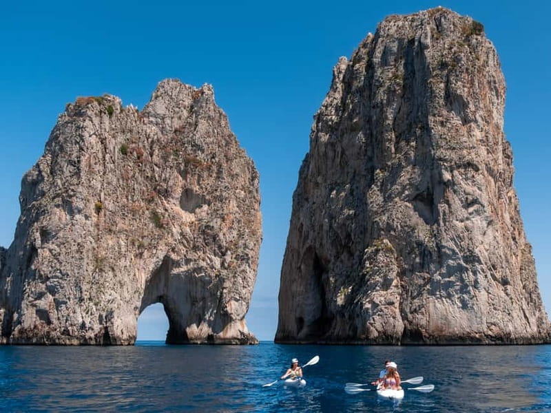 Capri: Caves and Beaches Kayaking Tour with GoPro Photos - The Swim and the Way Back