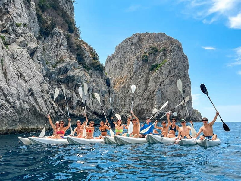 Capri: Caves and Beaches Kayaking Tour with GoPro Photos - The Safety Briefing and First Paddle