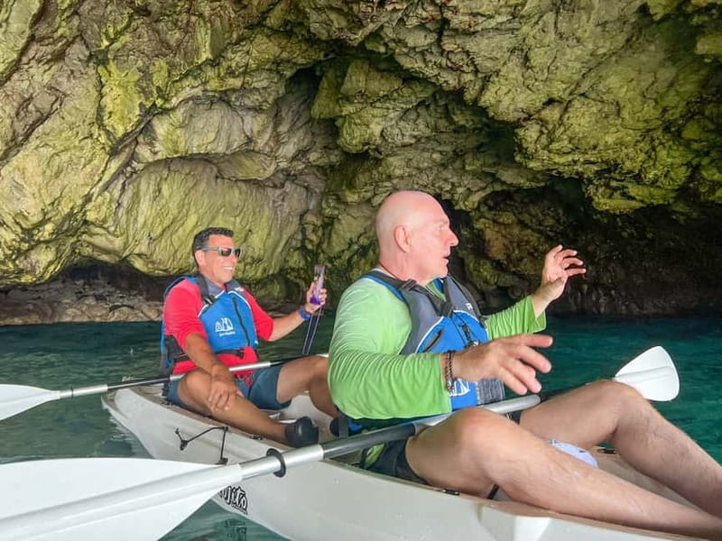 Capri: Caves and Beaches Kayaking Tour with GoPro Photos - Passing the Arch of the Star
