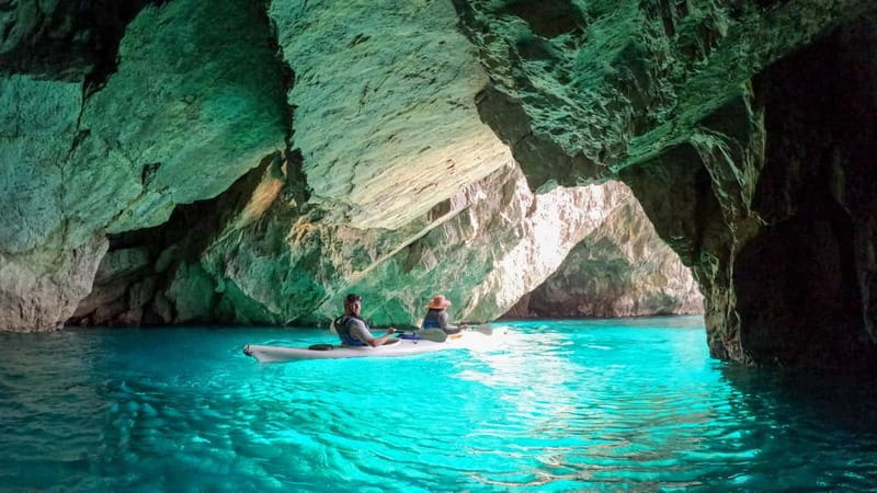 Capri: Caves and Beaches Kayaking Tour with GoPro Photos - The Faraglioni Photo Stop