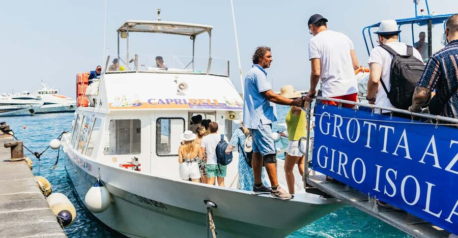 Capri: Island Boat Tour and Optional Blue Grotto Visit - Finding the Laser Capri ticket office at Marina Grande