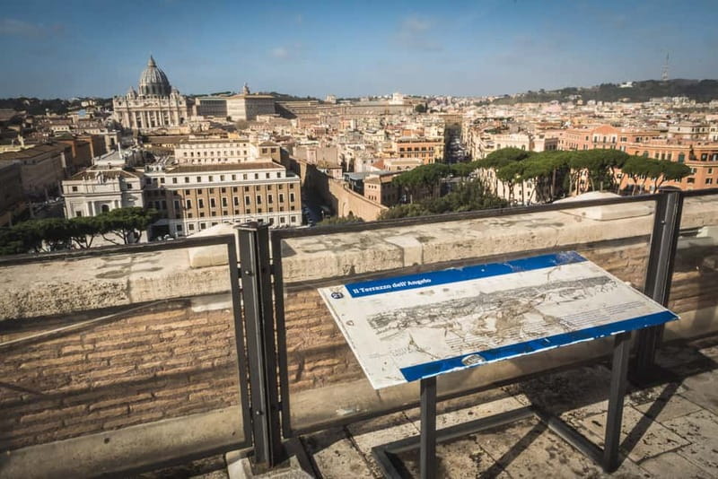Castel Sant'Angelo Skip-the-Line Entry & Optional Audioguide - The terrace view over Rome