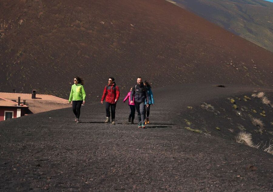 Catania: Etna Nature Tour with Hiking, Cave Visit, & Tasting - The Ragalna welcome stop and Sicilian tasting