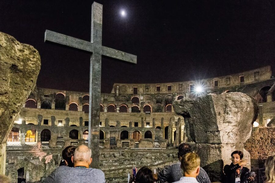 Colosseum by Evening Guided Tour with Optional Arena Access - Entering the Colosseum and hearing the human stories