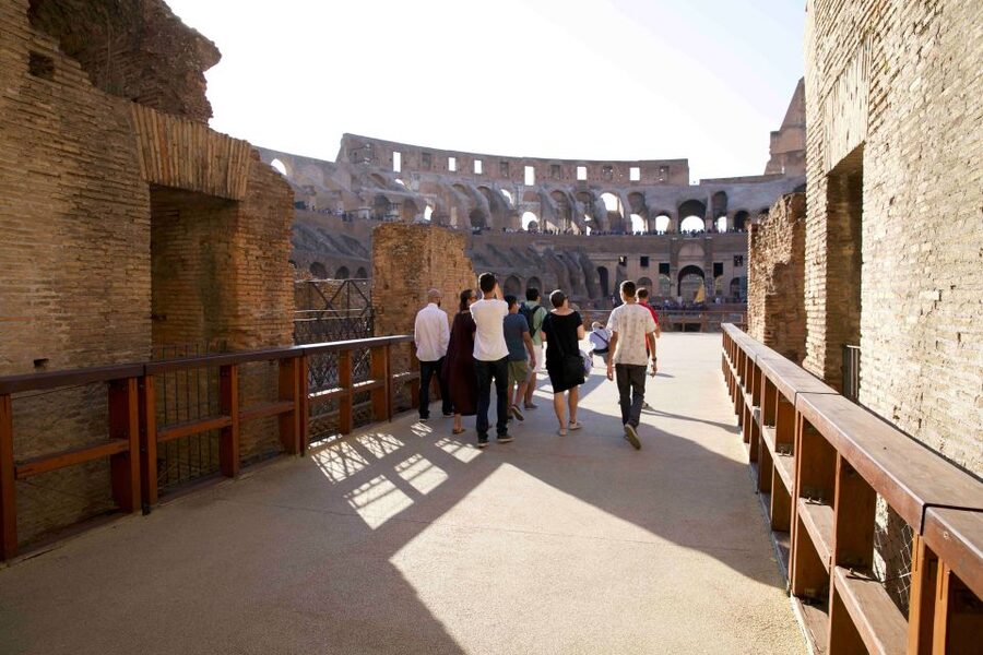 Colosseum: Semi Private Tour with VIP Arena Access - The Forum and Palatine Hill question