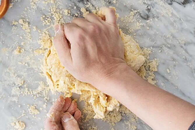Cooking Art Brunelleschi with Unlimited Wine - Making pasta in a Florence tower