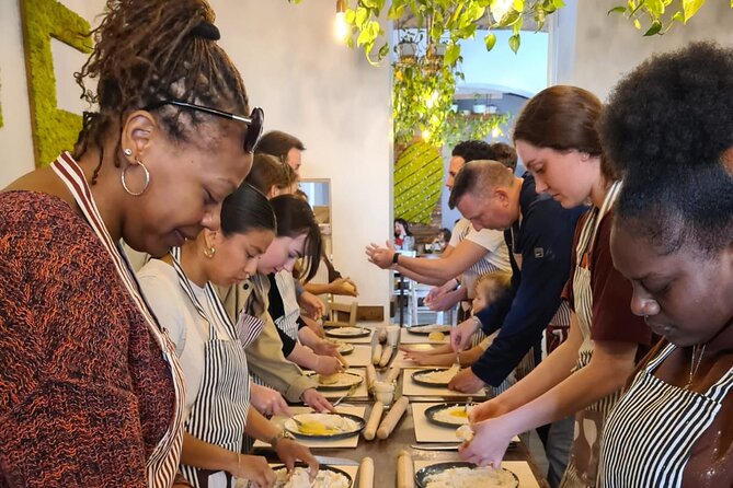 Cooking Class 2 Hour Spanish Steps - Fettucine and Tiramisù - Preparing tiramisù as a group