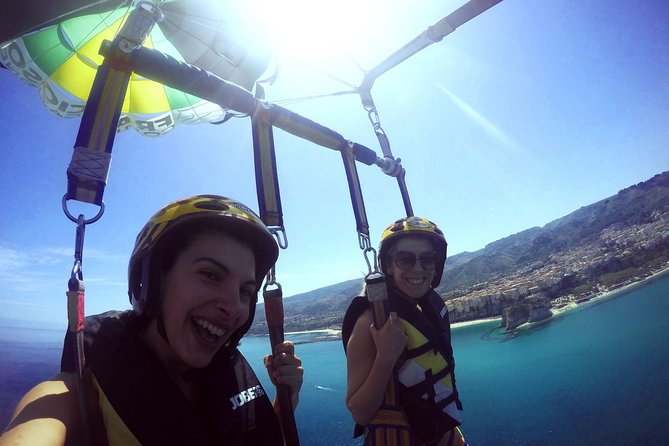 Double Parasailing flight to Tropea in Small Group - Flying above Tropea’s clear Calabrian water