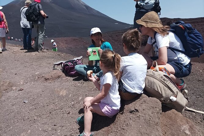 Etna Family Tour Excursion for families with children on Etna - Walking among the extinct craters at Monti Sartorius