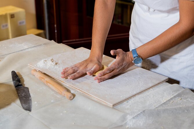 Fettuccine, Ravioli and Tiramisu Pasta Making in Rome - Filling Ravioli With Ricotta and Parmigiano