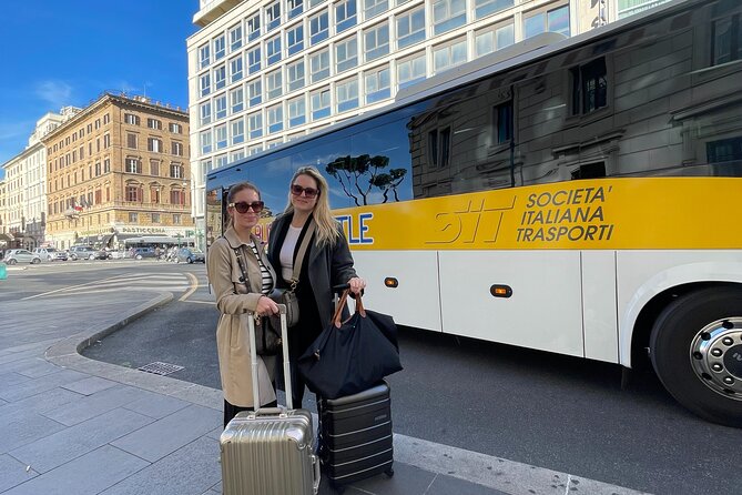 Fiumicino Airport Shared Shuttle Bus to Rome Termini & Vatican - Luggage, Wheelchairs, and Practical Comfort