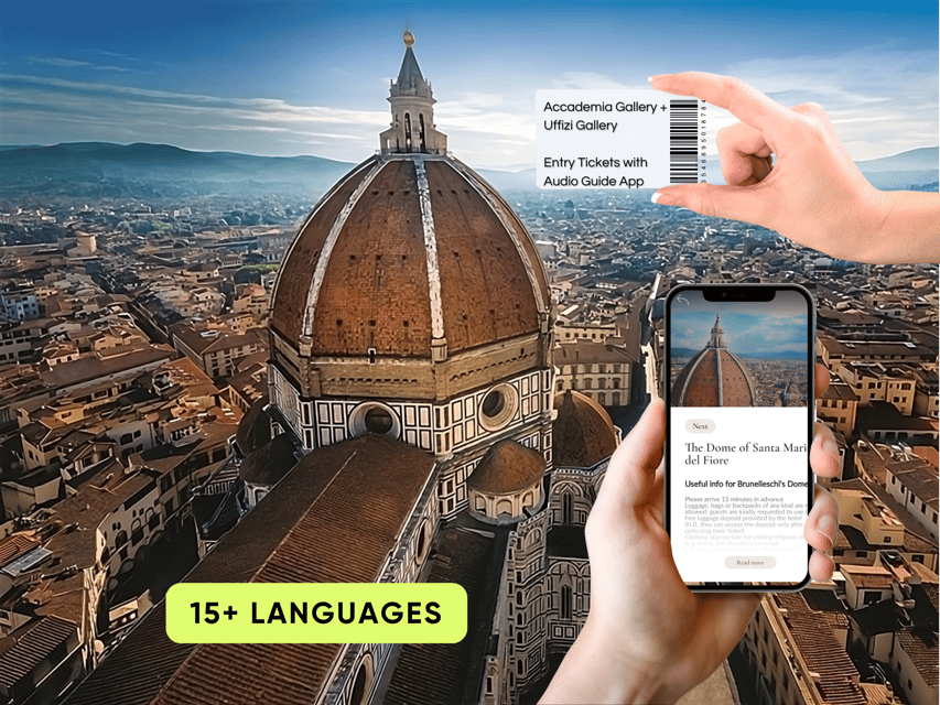 Florence: Cathedral & Brunelleschi's Dome Ticket & Audio App - What you are buying for $70
