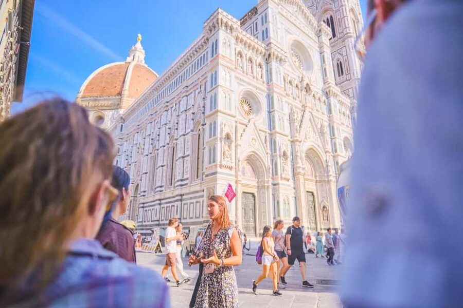 Florence: Cathedral, Dome and Terraces Guided Tour - Inside Florence Cathedral: marble, frescoes, and a surprising floor