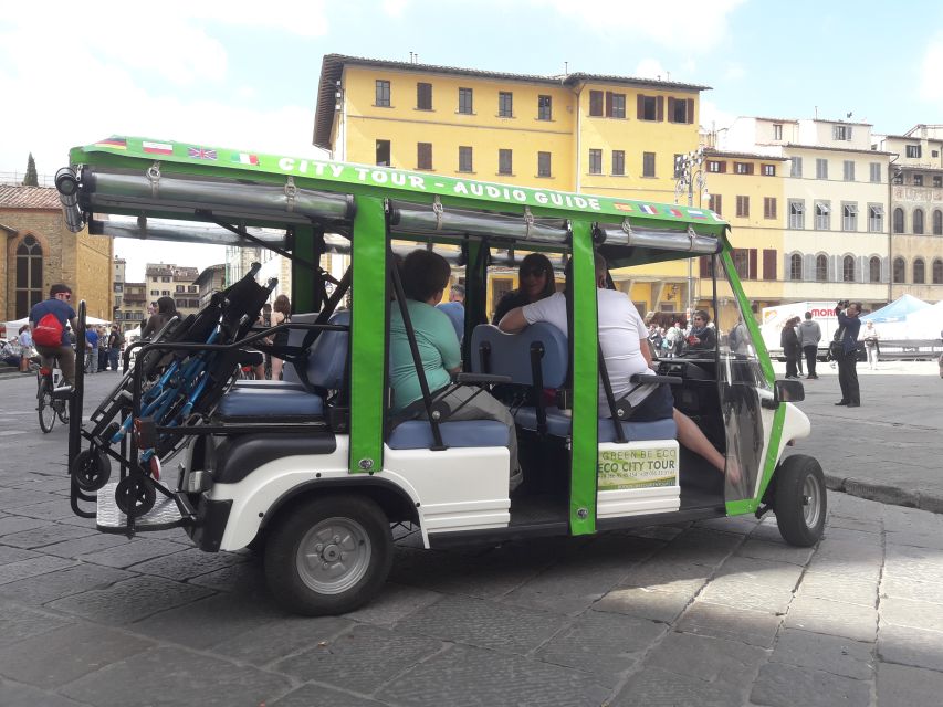 Florence: Eco-Friendly Golf Cart City Tour with Audio Guide - Piazzale Michelangelo on the 1.5-hour route