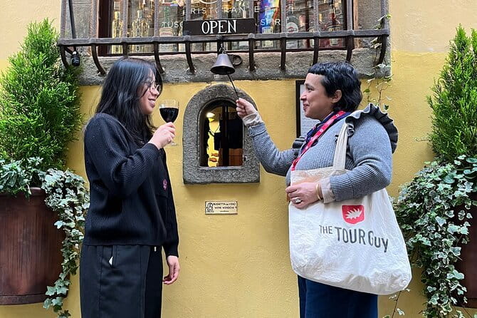 Florence Evening Food Tour with Florentine Steak & Tuscan Wine - A sip through Florence’s old wine-window tradition