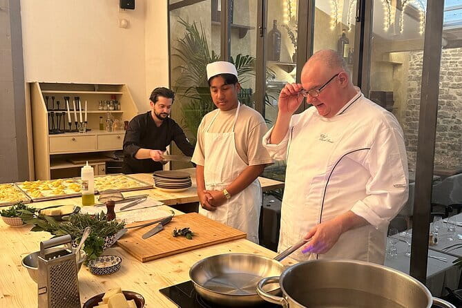 Florence: Pasta Cooking Class with Unlimited Wine - Eating your work with Tuscan wine
