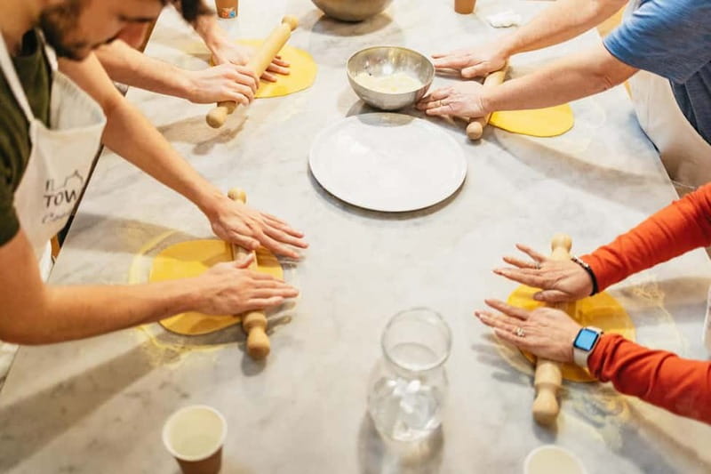 Florence: Premium Cooking Class for Pasta and Gelato - Eating your own work with wine