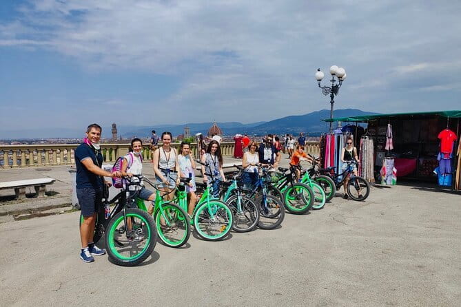 Florence Small Group Electric Bike City Tour - The climb to Piazzale Michelangelo