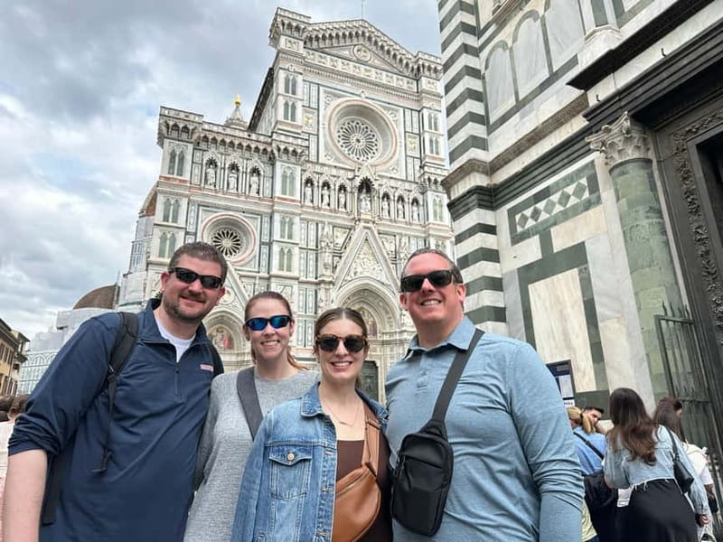 Florence: Street Food Tour with Wine & Local Guide - Florence’s cathedral quarter and famous views