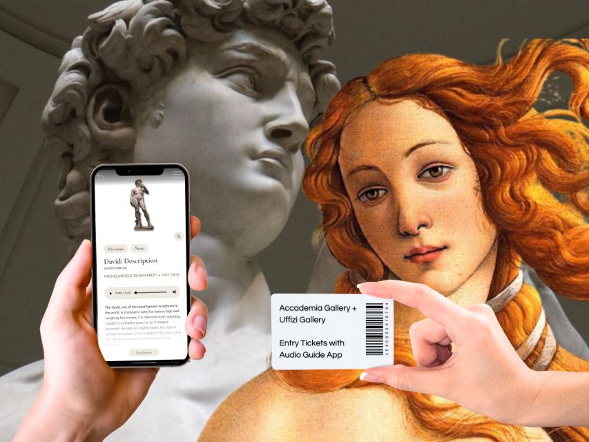 Florence: Uffizi & Accademia Priority Tickets with Audio App - Two great museums, one art-heavy day