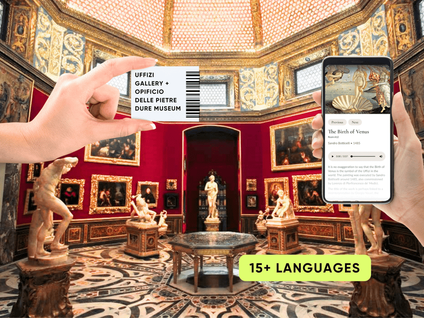 Florence: Uffizi Priority Ticket & Masterpieces Audio App - Finding the Cellini statue and your ACCORD host