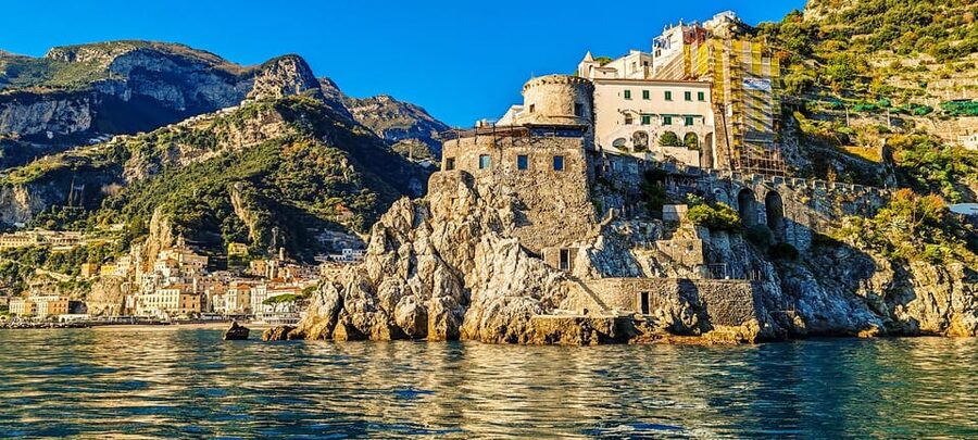 From Amalfi: Coast & Furore Fjord Boat Tour with Swim Break - Praiano and the return along the coast