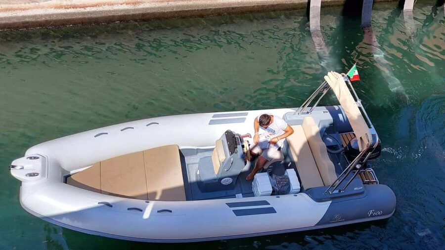 From Arbatax: RIB tour to Cala Mariolu and Cala Goloritzè - Leaving Arbatax for Pedra Longa