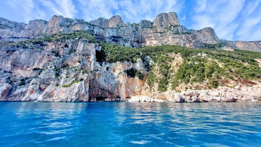 From Cala Gonone: Gulf of Orosei Dinghy Trip - Cala Goloritzè from the water