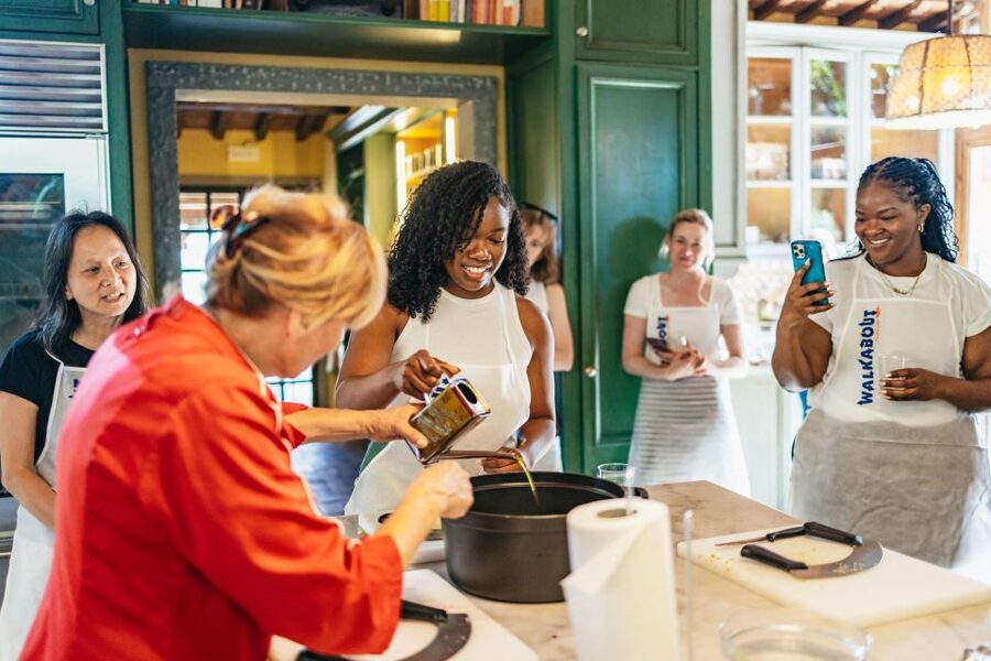 From Florence: Cooking Class & Lunch at Tuscan Farmhouse - Sitting down to a Tuscan lunch