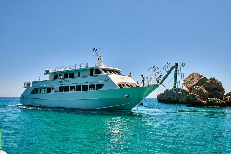From La Caletta or Orosei: Gulf of Orosei Cruise - Cala Sisine: a beautiful first beach stop