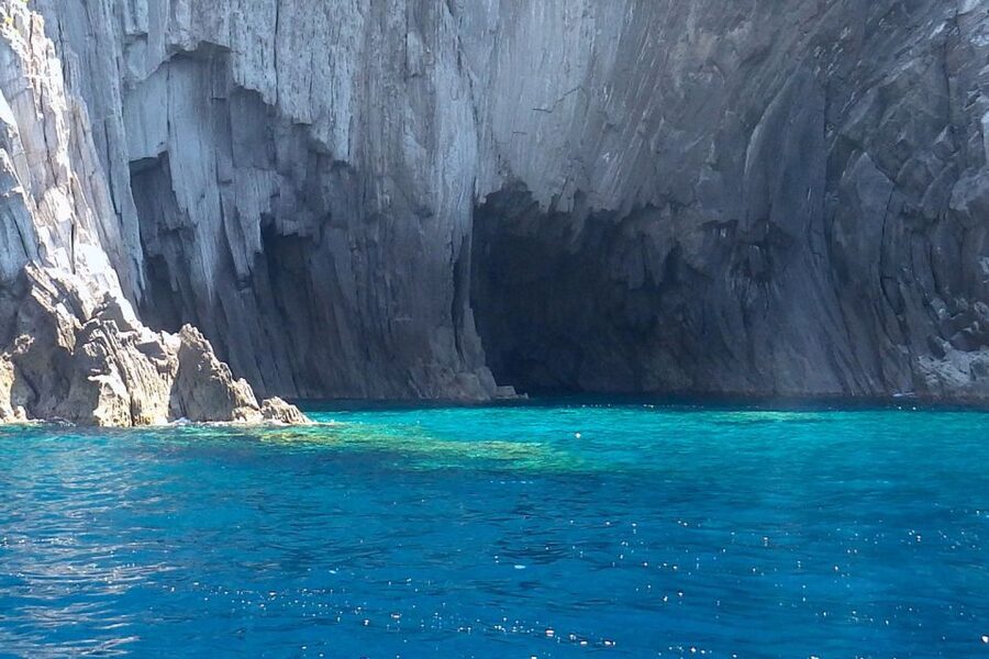 From Lipari: Panarea and Stromboli Cruise with Stops - Leaving Lipari with Monte Rosa in view