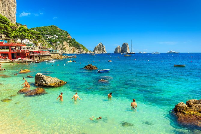 From Naples: Capri and Anacapri Small Group Tour + Ferry - The Augustus Gardens and the Faraglioni view