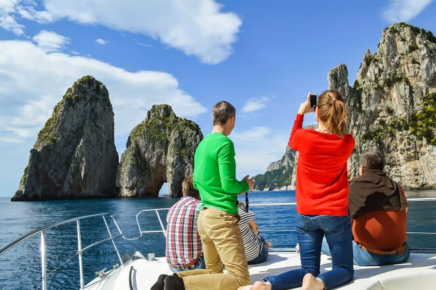 From Naples: Capri Guided Tour with Ferry Tickets & Minibus - The hydrofoil crossing from Molo Beverello
