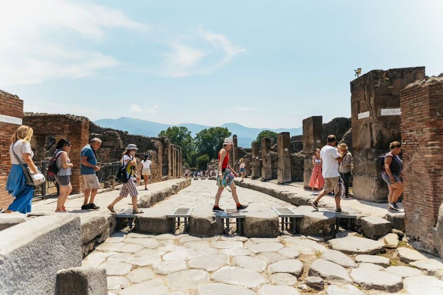 From Naples: Pompeii Ruins & Mount Vesuvius Day Tour - Riding up Mount Vesuvius