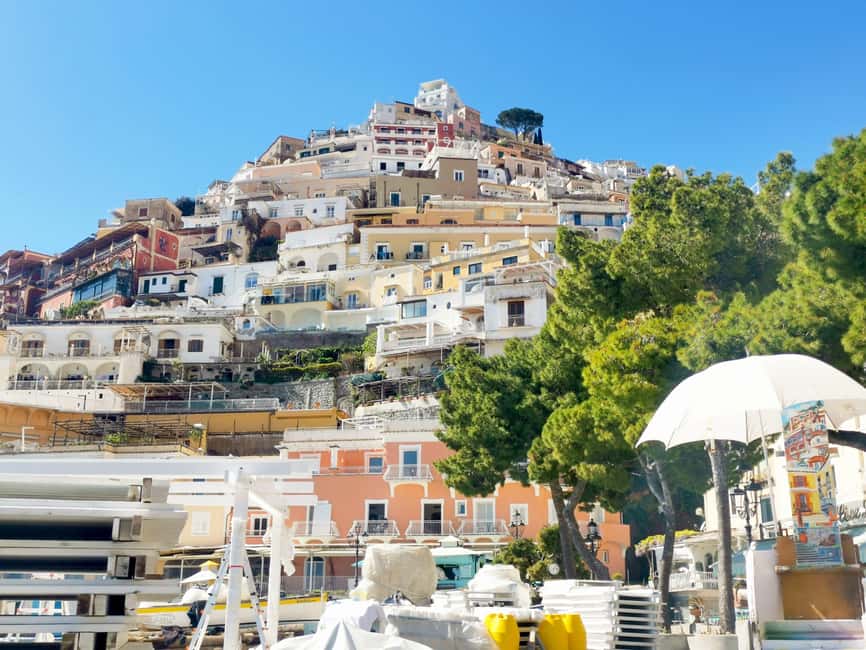 From Naples/Salerno: Group Tour to Positano, Amalfi, Ravello - Positano in one hour