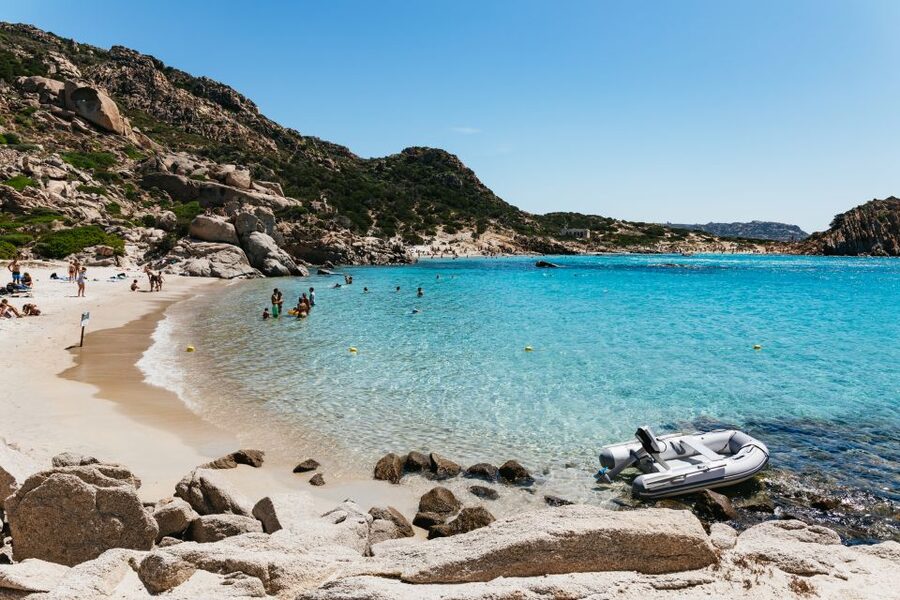From Palau: La Maddalena Islands Full-Day Trip by Boat - Santa Maria gives you a second beach