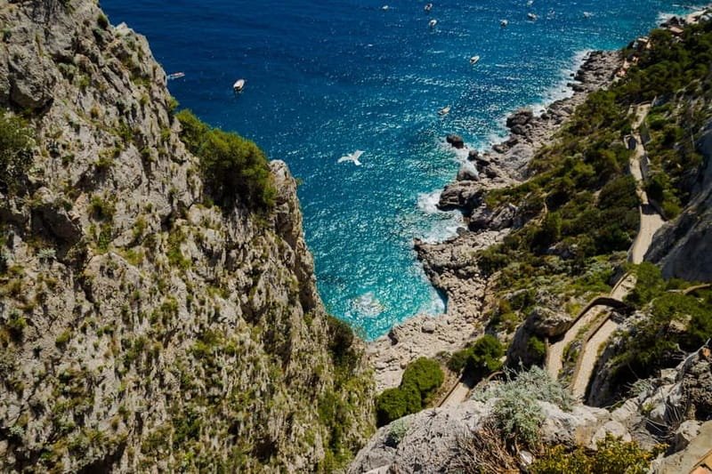 From Pompeii/Castellammare/Vico Equense: Capri Day Cruise - Marina Grande and the first look at Capri
