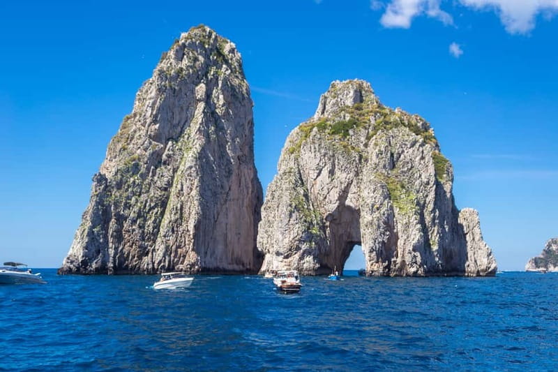 From Pompeii/Castellammare/Vico Equense: Capri Day Cruise - The boat ride across the Gulf of Naples