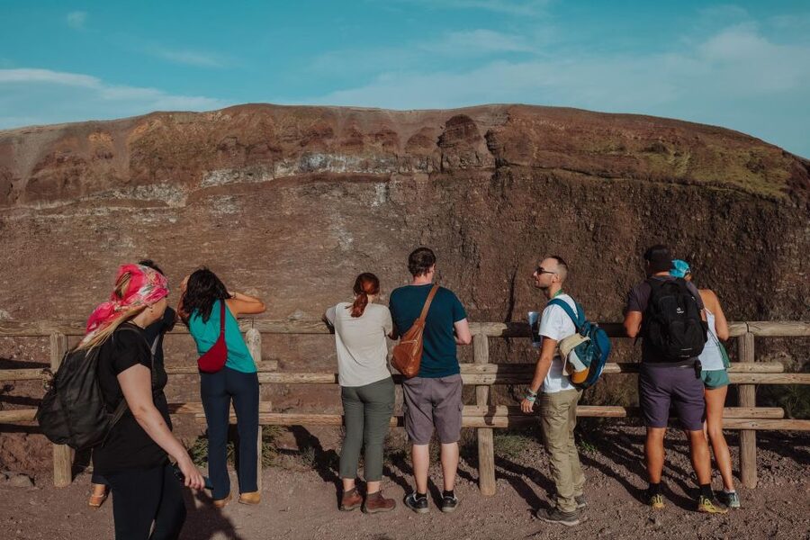 From Pompeii: Mount Vesuvius Guided Tour with Transfer - The 20 to 30-minute climb to the crater rim