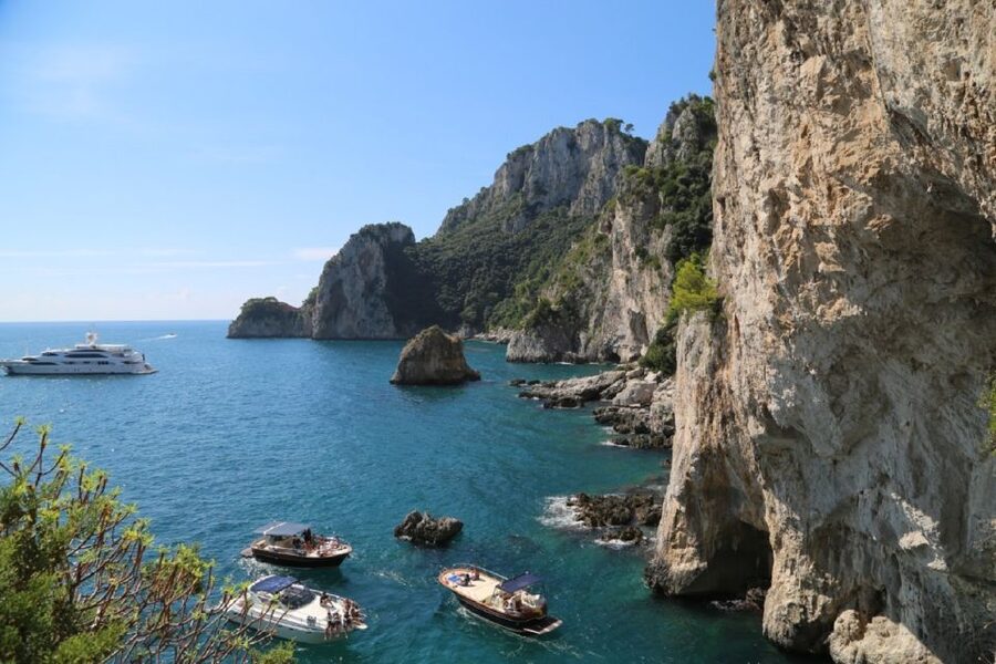 From Positano: Sorrento Coast & Capri Full-Day Trip by Boat - Paleolithic rock, Casa Malaparte, and the Faraglioni